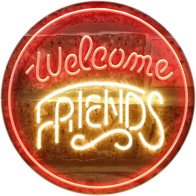 Welcome Friends LED Light Sign - LED Gift Works