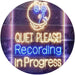 Quiet Please Recording in Progress Studio LED Light Sign - Way Up Gifts