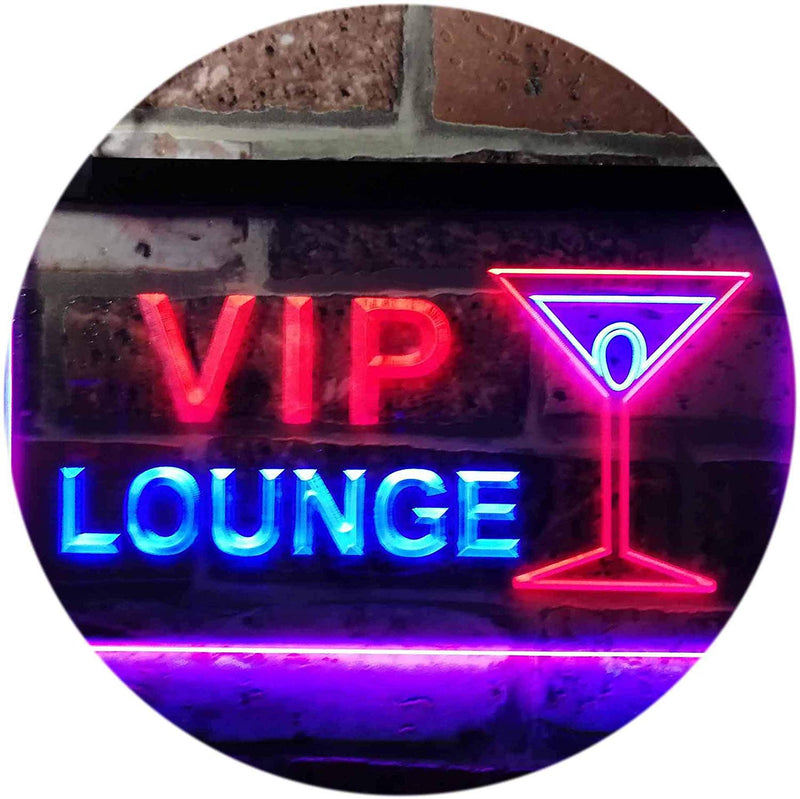 Cocktails VIP Lounge LED Light Sign - LED Gift Works
