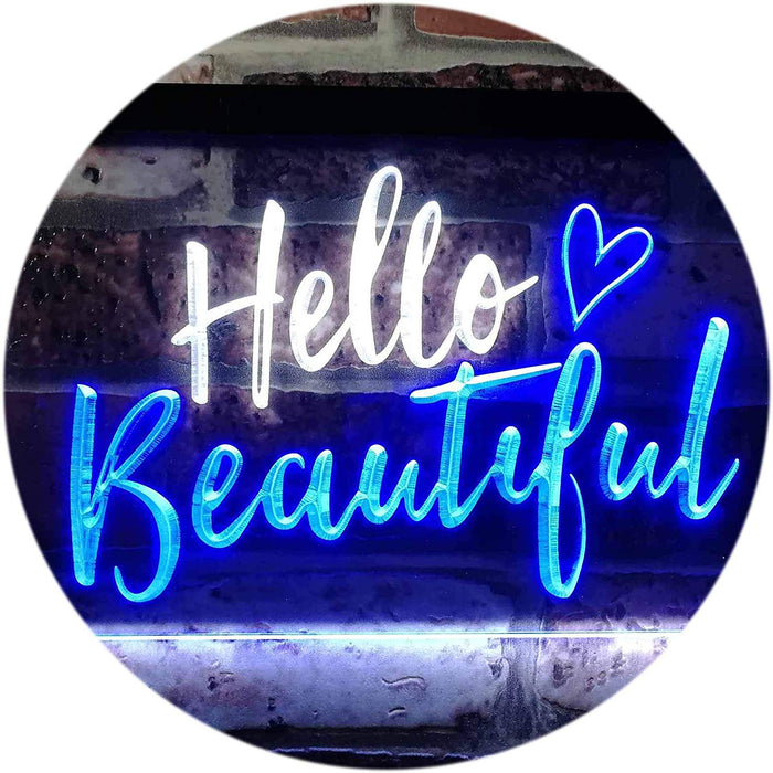 Hello Beautiful LED Light Sign - Way Up Gifts