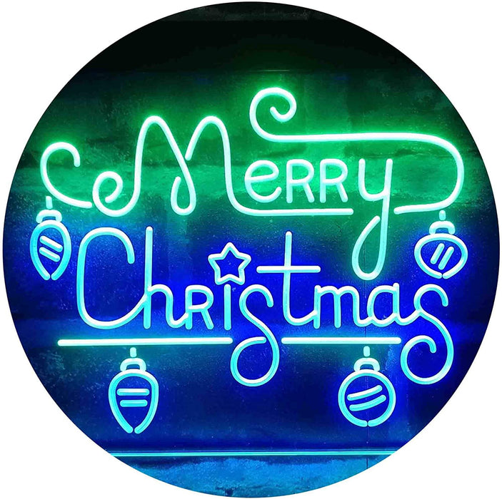 Merry Christmas Bulbs LED Light Sign - Way Up Gifts