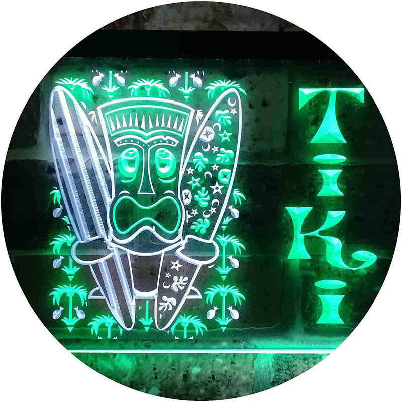 Surf Mask Man Tiki Bar LED Light Sign - LED Gift Works