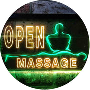 Open Massage LED Light Sign - LED Gift Works