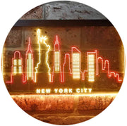 New York City Skyline Statue of Liberty LED Light Sign - LED Gift Works