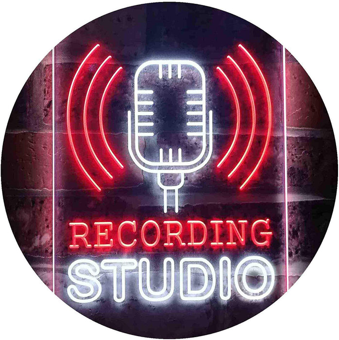 Microphone Recording Studio LED Light Sign - Way Up Gifts