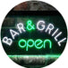 Bar & Grill Restaurant Open LED Light Sign - Way Up Gifts