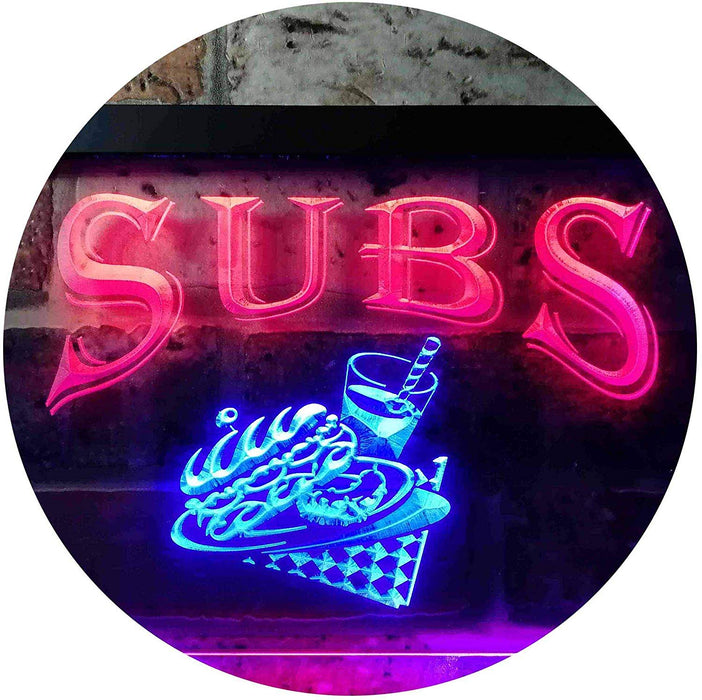 Sandwiches Hoagies Subs LED Light Sign - Way Up Gifts