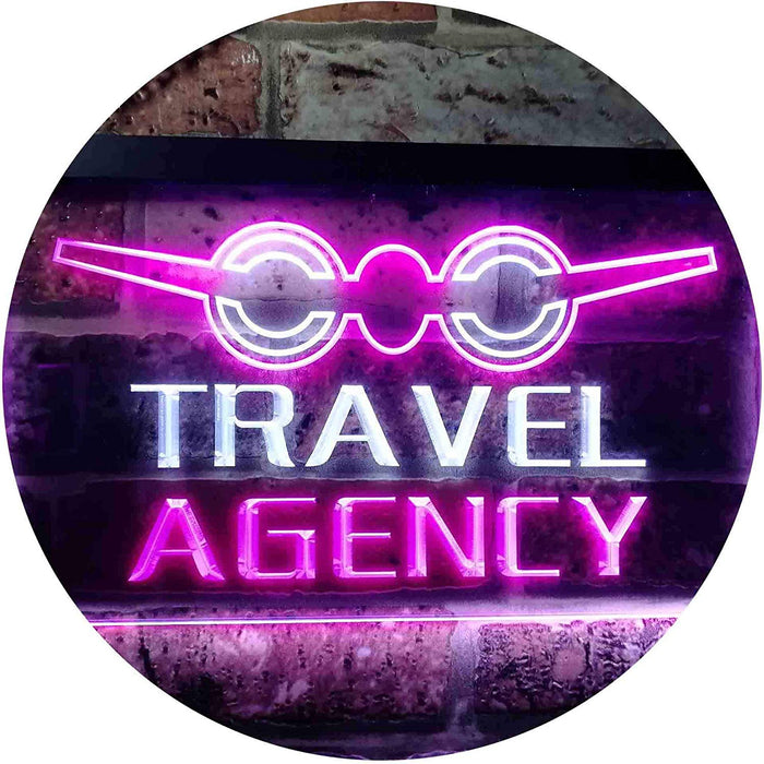Travel Agency LED Light Sign - Way Up Gifts