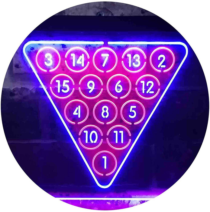 Billiards Pool Snooker LED Light Sign - Way Up Gifts