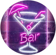 Cocktail Glass Bar LED Light Sign - LED Gift Works