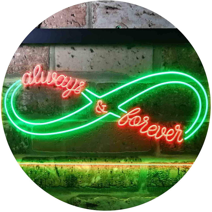 Love Infinity Always & Forever LED Light Sign - Way Up Gifts