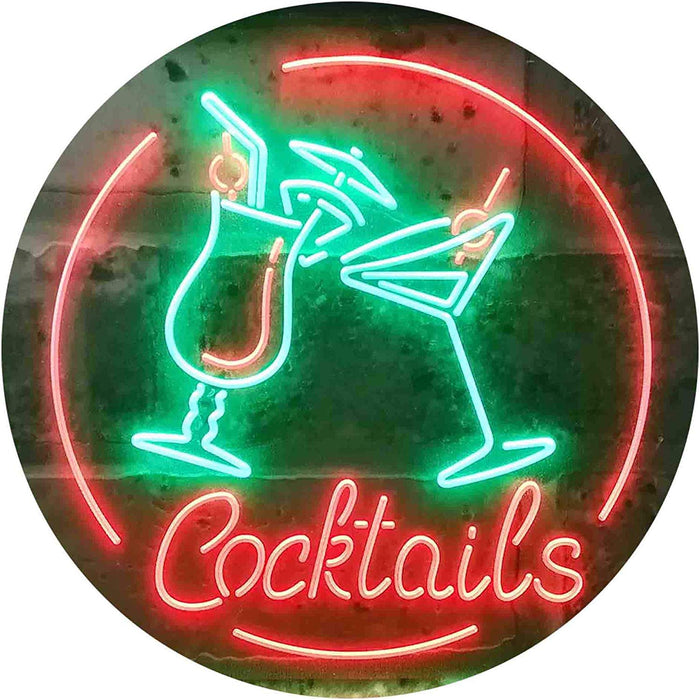 Cocktails LED Light Sign - Way Up Gifts