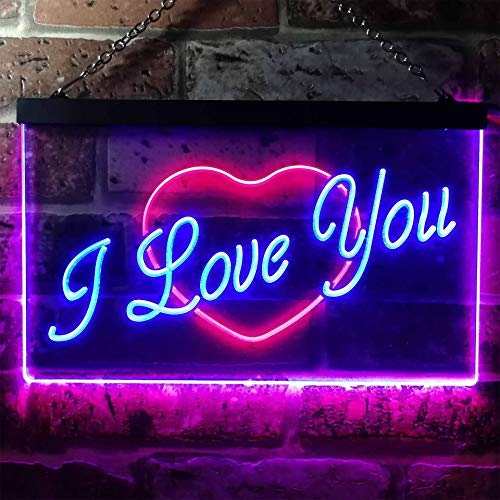 Heart I Love You LED Light Sign - LED Gift Works