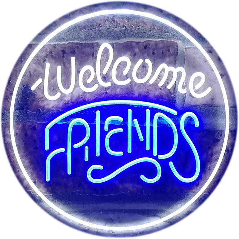 Welcome Friends LED Light Sign - LED Gift Works