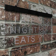 Late Night Eats Pizza LED Light Sign - LED Gift Works