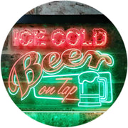 Ice Cold Beer On Tap LED Light Sign - LED Gift Works
