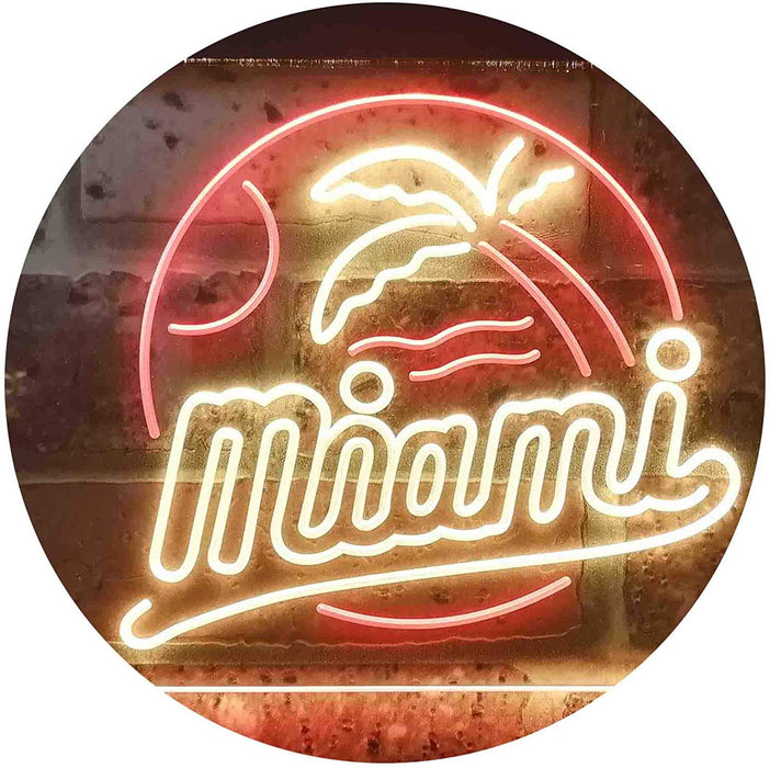 Miami Florida LED Light Sign - Way Up Gifts