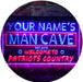 Personalized Patriots Country Man Cave LED Light Sign - Way Up Gifts