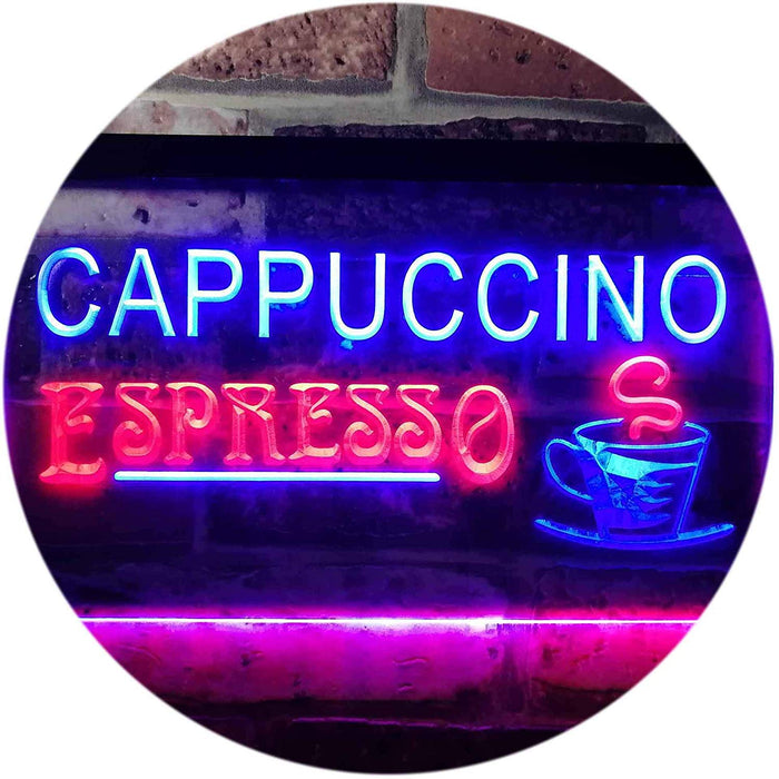 Coffee Cappuccino Espresso LED Light Sign - Way Up Gifts