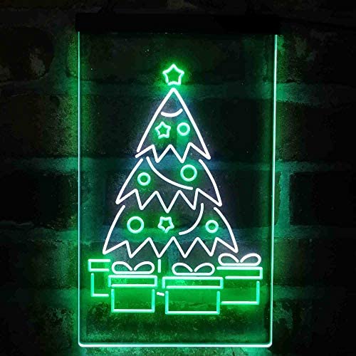 Christmas Tree Present Gifts LED Light Sign - LED Gift Works