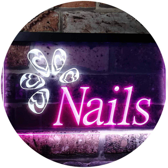 Beauty Salon Nails LED Light Sign - Way Up Gifts