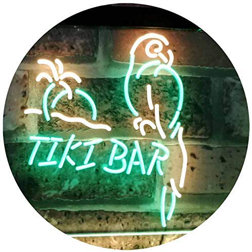 Parrot Tiki Bar LED Light Sign - Way Up Gifts