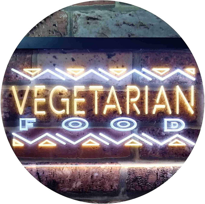 Vegetarian Food LED Light Sign - Way Up Gifts