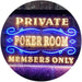 Private Poker Room Members Only LED Light Sign - Way Up Gifts