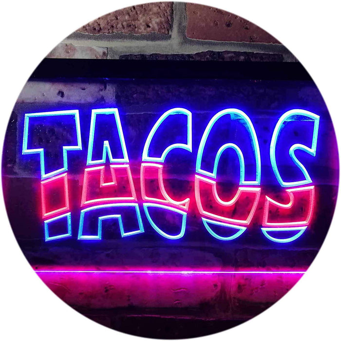 Mexican Restaurant Tacos LED Light Sign - Way Up Gifts