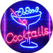 Cocktails Bar Glass LED Light Sign - Way Up Gifts