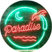 Beach Palm Tree Paradise Island LED Light Sign - Way Up Gifts