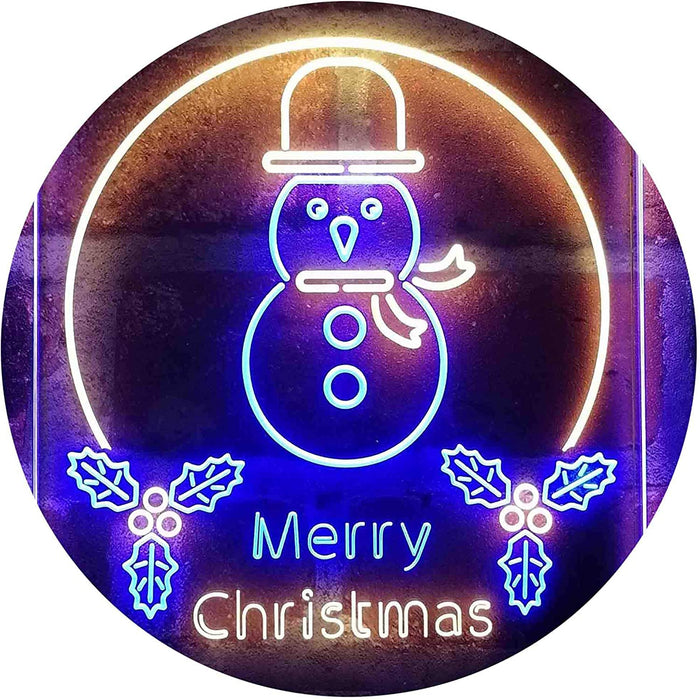 Merry Christmas Decoration Snowman LED Light Sign - Way Up Gifts