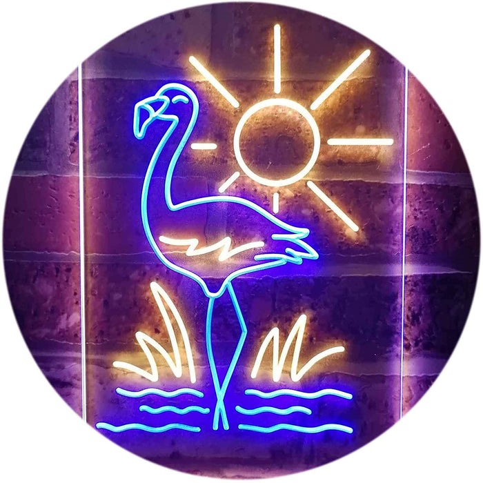 Tropical Decor Flamingo Sun LED Light Sign - Way Up Gifts