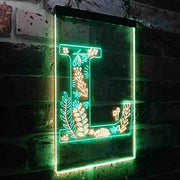 Family Name Letter L Monogram Initial LED Light Sign - LED Gift Works