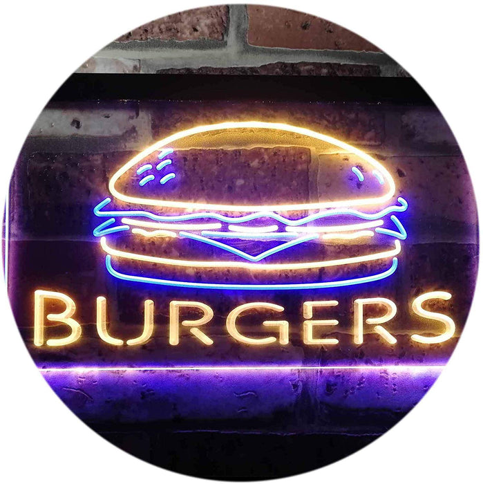 Hamburgers Burgers LED Light Sign - Way Up Gifts