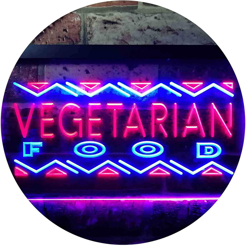 Vegetarian Food LED Light Sign - LED Gift Works