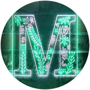 Family Name Letter M Initial Monogram LED Light Sign - LED Gift Works