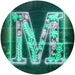 Family Name Letter M Initial Monogram LED Light Sign - Way Up Gifts