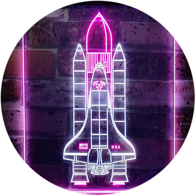 Astronaut Space Shuttle LED Light Sign - LED Gift Works