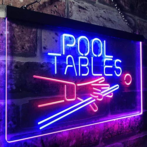 Billiards Pool Tables LED Light Sign - Way Up Gifts