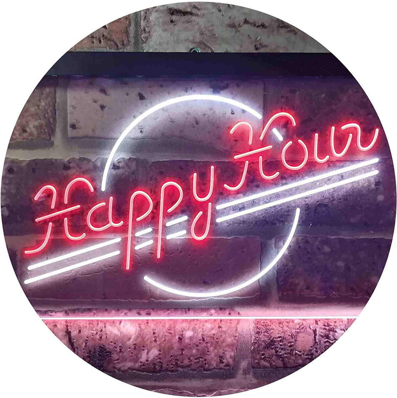 Happy Hour LED Light Sign - LED Gift Works