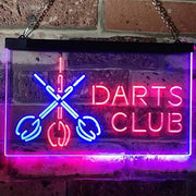 Darts Club LED Light Sign - LED Gift Works