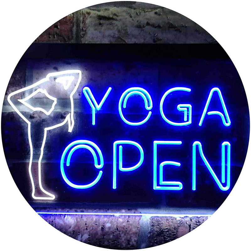 Open Yoga LED Light Sign - LED Gift Works