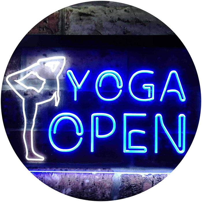 Open Yoga LED Light Sign - Way Up Gifts