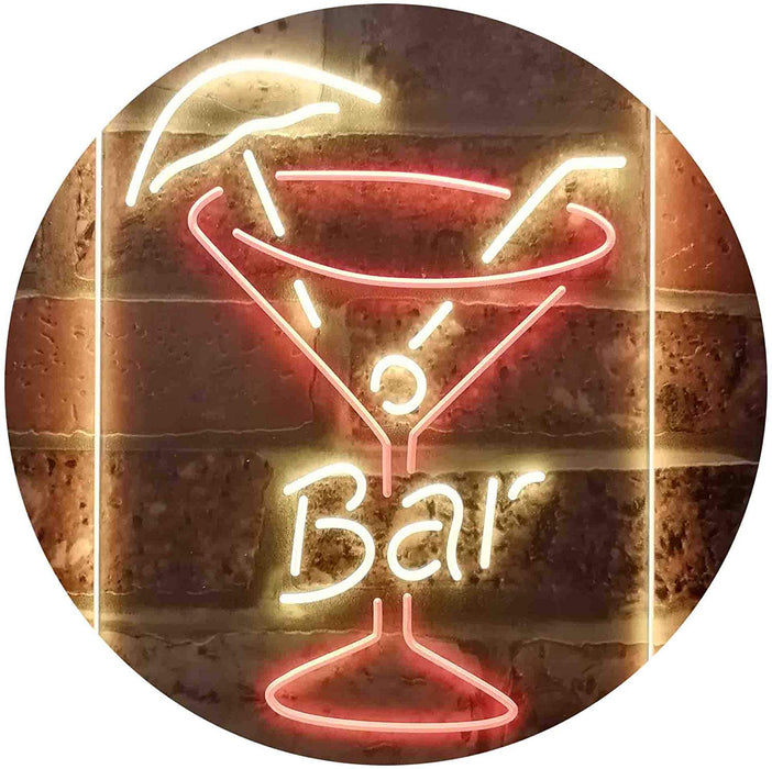 Cocktail Glass Bar LED Light Sign - Way Up Gifts