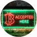 Bitcoin Accepted Here LED Light Sign - Way Up Gifts