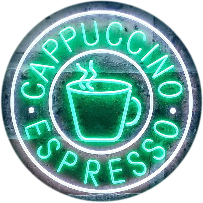 Coffee Cappuccino Espresso LED Light Sign - Way Up Gifts