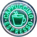 Coffee Cappuccino Espresso LED Light Sign - Way Up Gifts