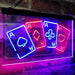 Four Aces Poker Casino LED Light Sign - Way Up Gifts