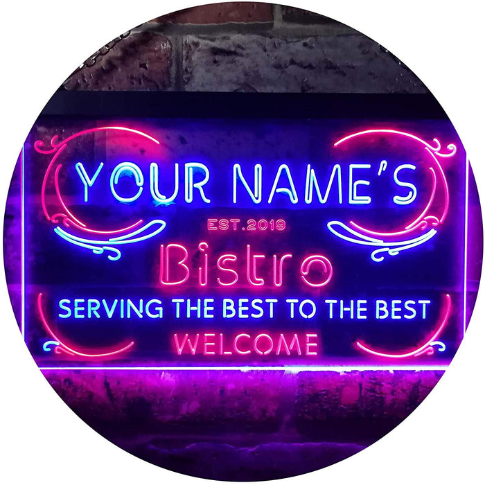 Personalized Bistro LED Light Sign - Way Up Gifts